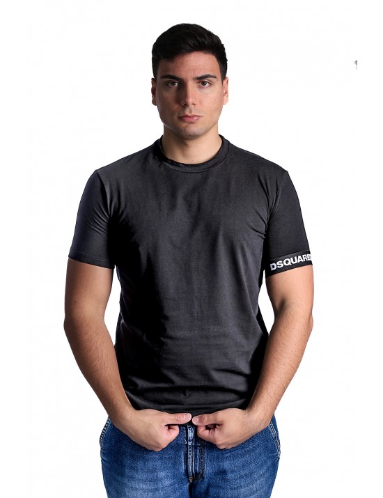 t-shirt dsquared2 UOMO NERA 001 - D9M3S6210 vista frontale