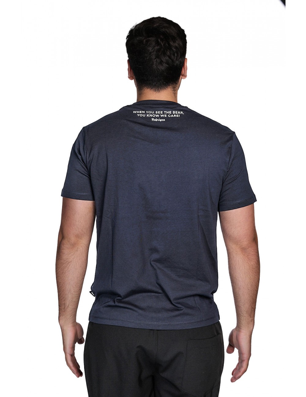 t-shirt refrigue UOMO NAVY - R4525M261 vista posteriore