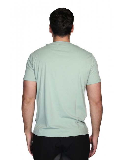 t-shirt refrigue UOMO VERDE SALVIA SAGE - R4529M261 vista posteriore