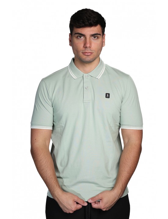 polo refrigue UOMO VERDE SALVIA SAGE - R5018M261 vista frontale