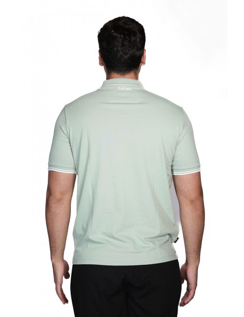 polo refrigue UOMO VERDE SALVIA SAGE - R5018M261 vista posteriore