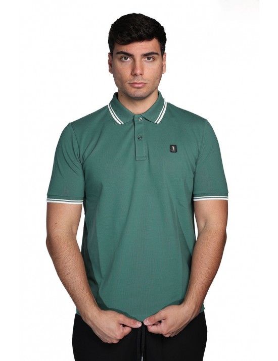 polo refrigue UOMO BOTTLE GREEN - R5018M261 vista frontale