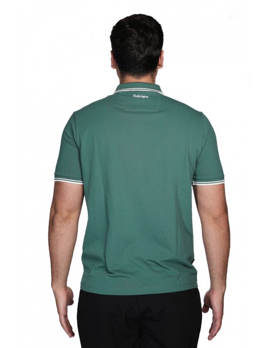 polo refrigue UOMO BOTTLE GREEN - R5018M261 vista frontale