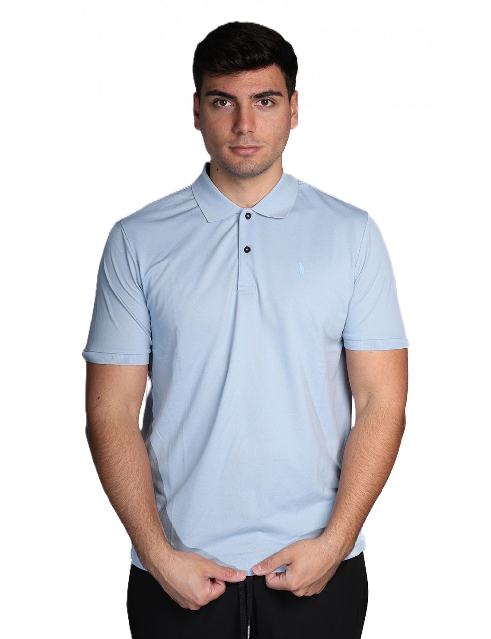 polo refrigue UOMO AZZURRA FOG - R5025M261 vista frontale