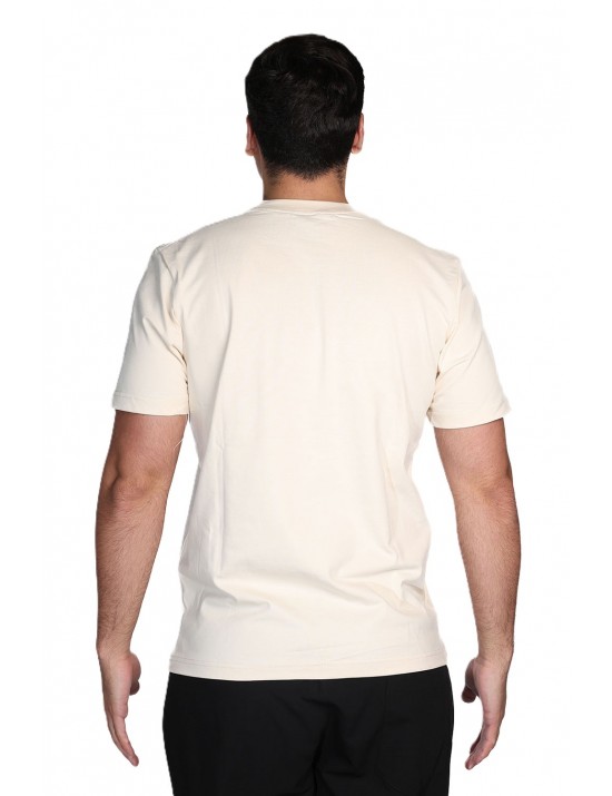 t-shirt maison 9 paris UOMO BEIGE ARTIC - M9M2931 vista frontale