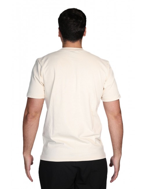 t-shirt maison 9 paris UOMO BEIGE ARTIC - M9M2931 vista posteriore