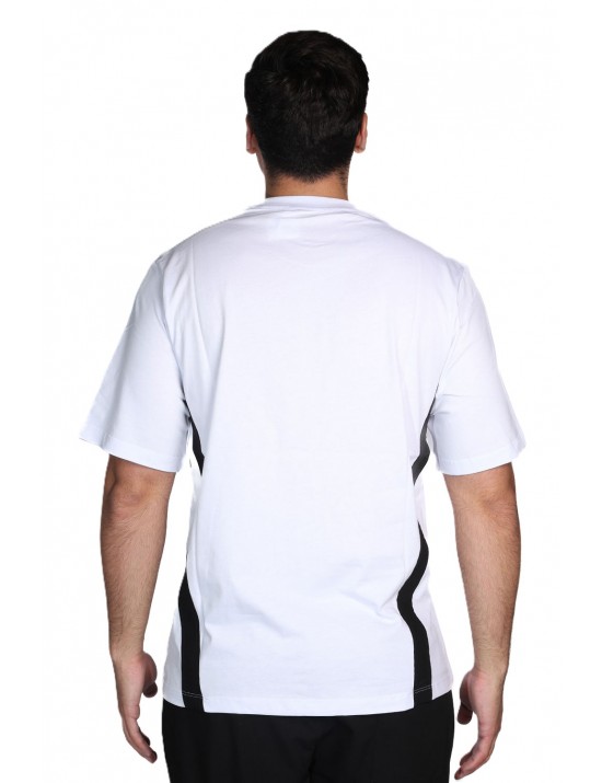 t-shirt maison 9 paris UOMO BIANCA E NERA - M9M2899 vista frontale