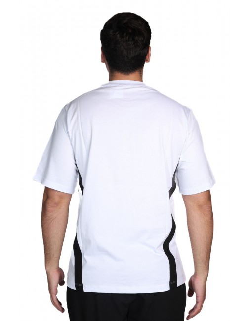 t-shirt maison 9 paris UOMO BIANCA E NERA - M9M2899 vista posteriore