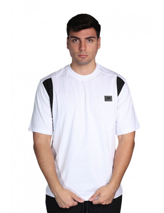 t-shirt maison 9 paris UOMO BIANCA E NERA - M9M2899 vista frontale