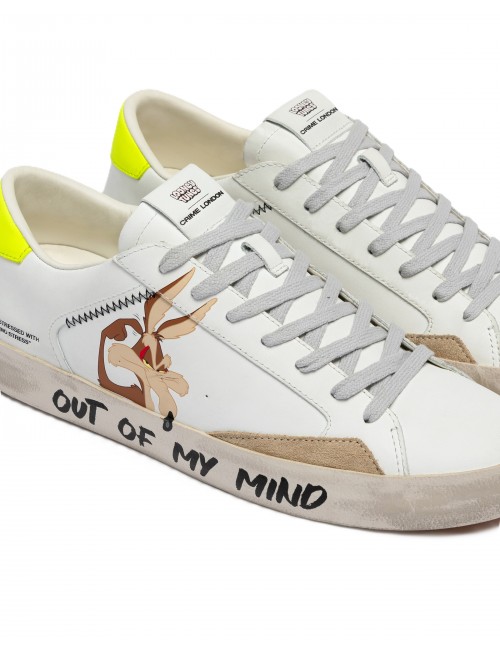scarpe crime london UOMO BIANCHE - DISTRESSED - 77051PP8.10 vista dettaglio