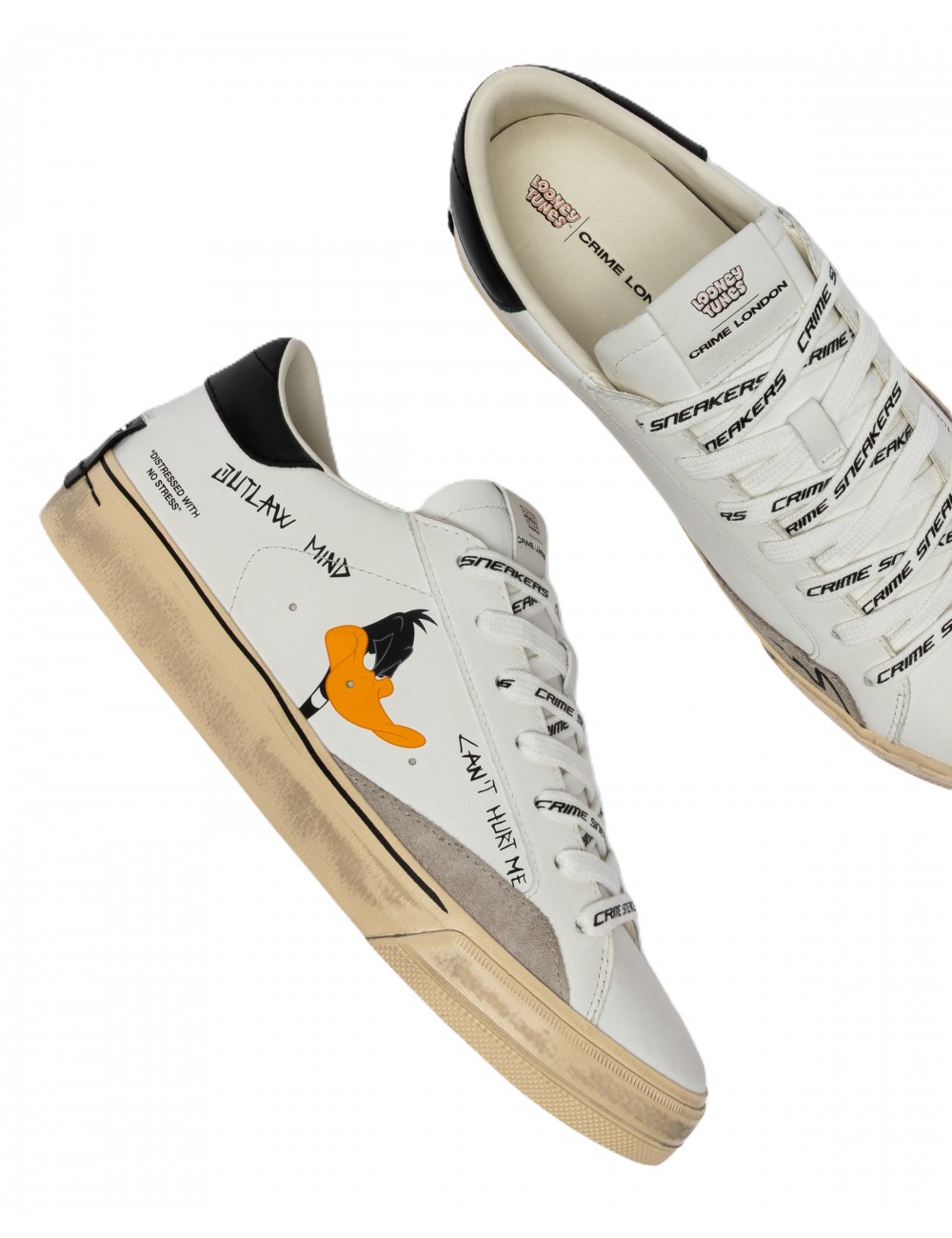 scarpe crime london UOMO BIANCHE - 77080PP8.10 vista superiore
