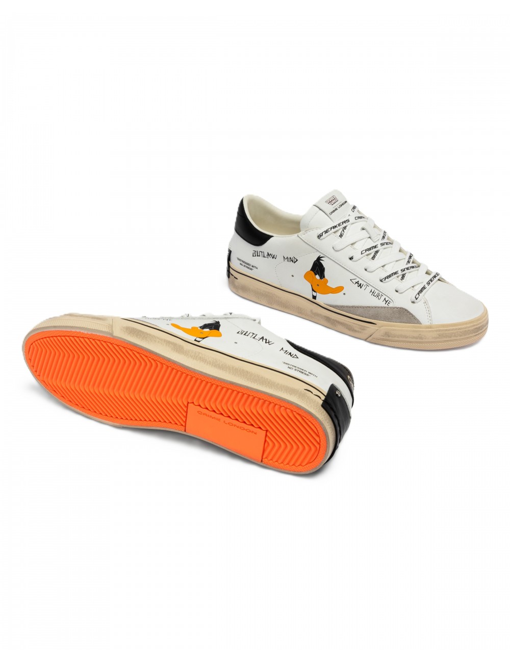 scarpe crime london UOMO BIANCHE - 77080PP8.10 vista frontale 2