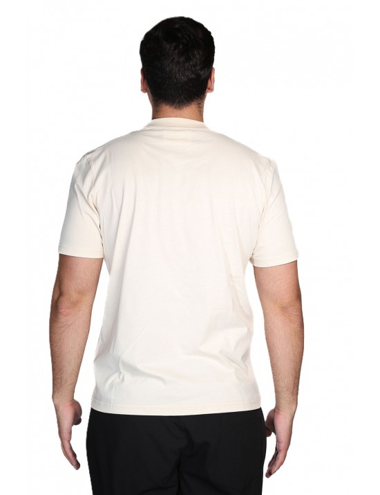 t-shirt maison 9 paris UOMO BEIGE ARTIC - M9M2920 vista frontale