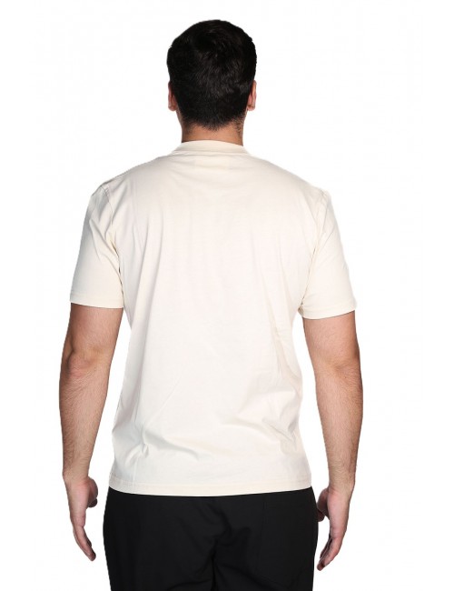 t-shirt maison 9 paris UOMO BEIGE ARTIC - M9M2920 vista posteriore