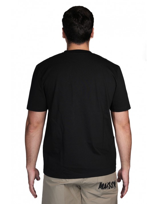 t-shirt maison 9 paris UOMO NERA - M9M2901 vista frontale