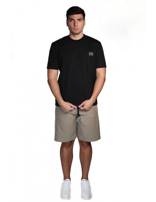 t-shirt maison 9 paris UOMO NERA - M9M2901 vista completo frontale
