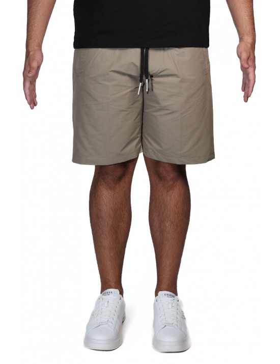 pantaloncino maison 9 paris UOMO BEIGE SCURO TERRA - M9S914 vista frontale