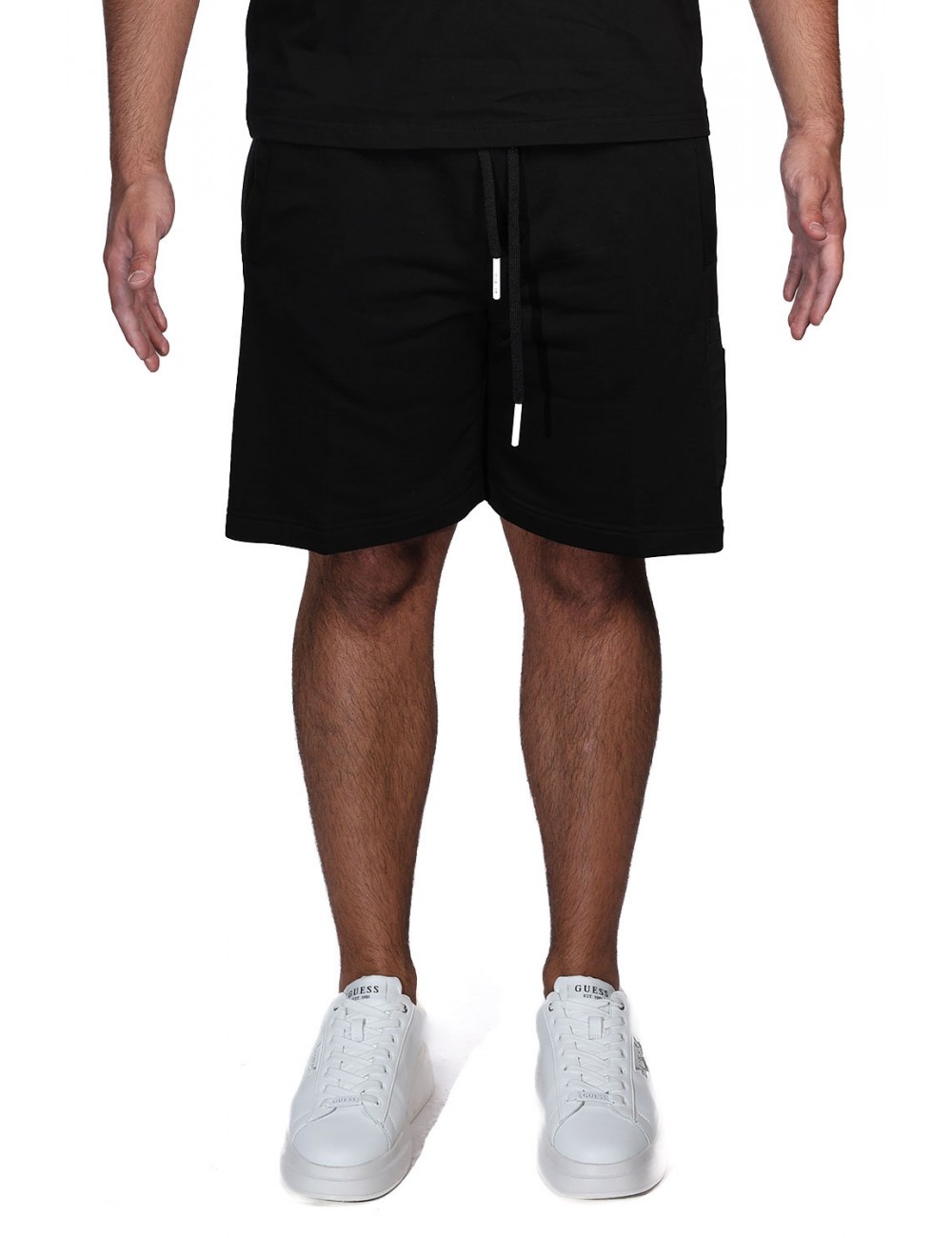 pantaloncino maison 9 paris UOMO NERO - M9S882 vista frontale