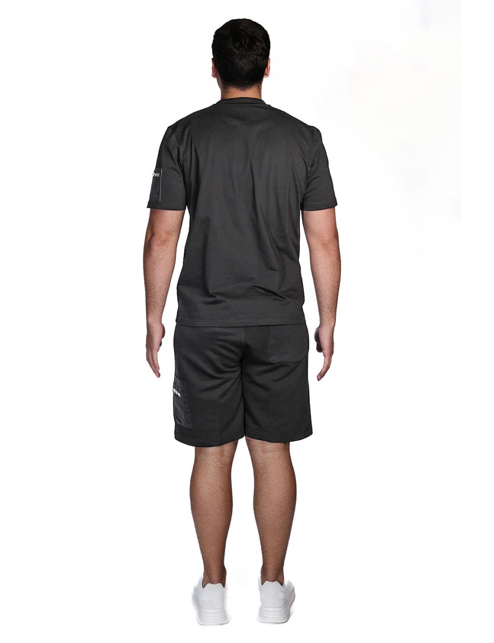 pantaloncino maison 9 paris UOMO NERO - M9S882 vista completo posteriore