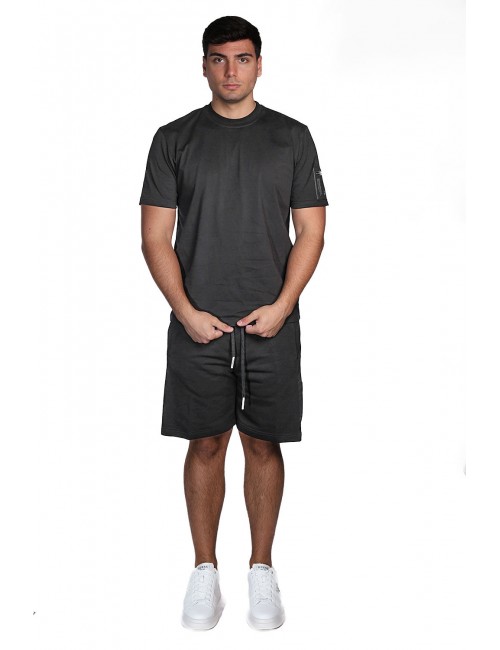 pantaloncino maison 9 paris UOMO NERO - M9S882 vista completo frontale
