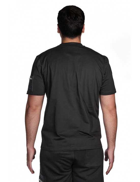 t-shirt maison 9 paris UOMO NERA - M9M2894 vista frontale
