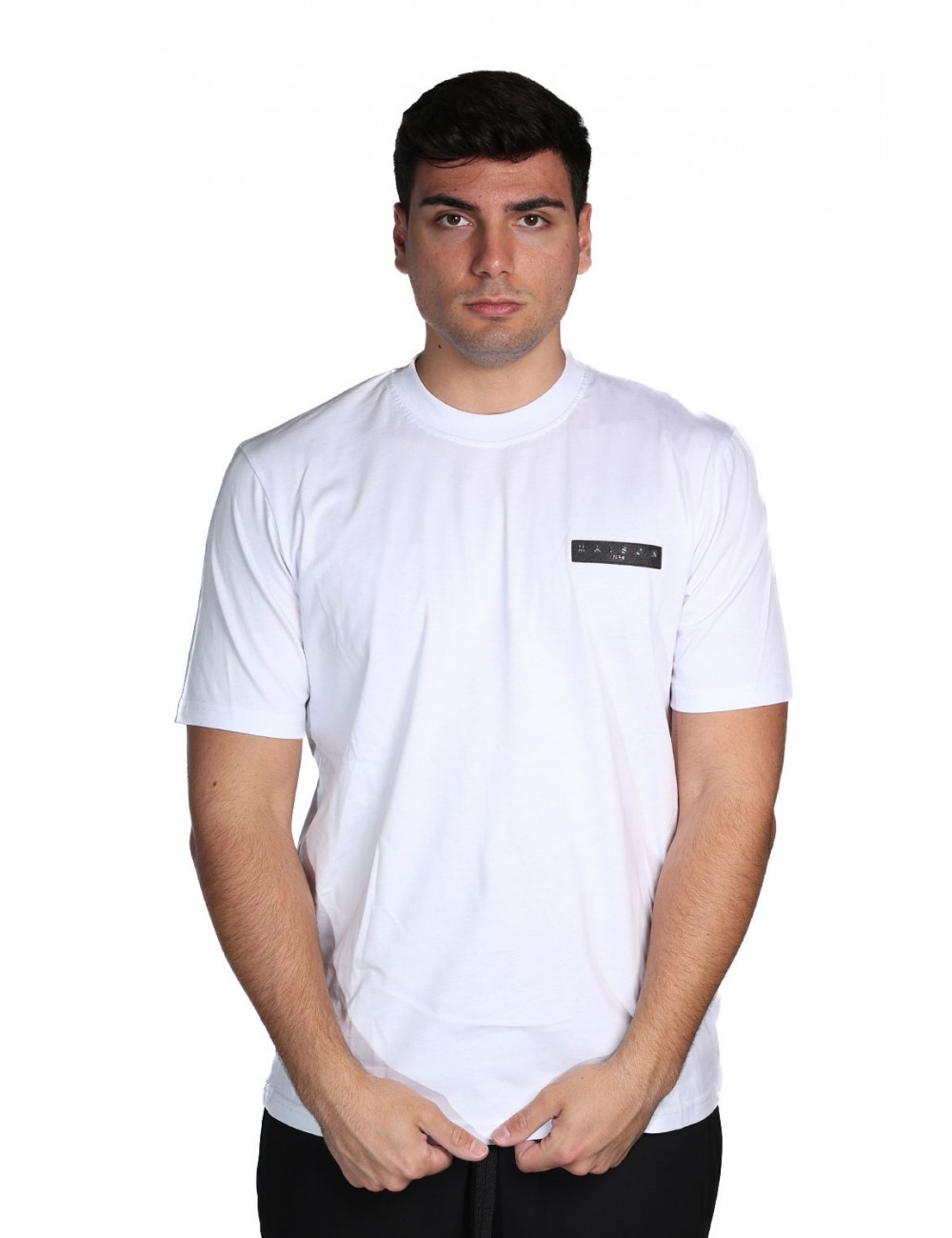 t-shirt maison 9 paris UOMO BIANCA M9M2904 vista frontale
