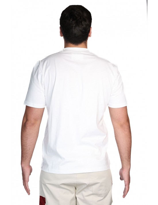 t-shirt maison 9 paris UOMO BIANCA PANNA - M9M2897 vista frontale