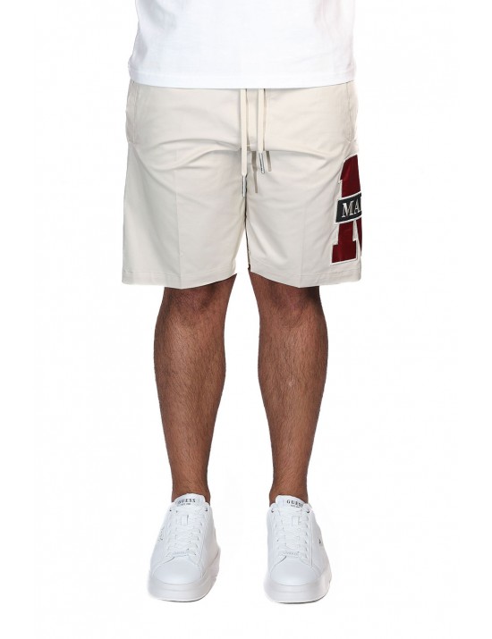 pantaloncino maison 9 paris UOMO BEIGE CHIARO - M9S884 vista frontale