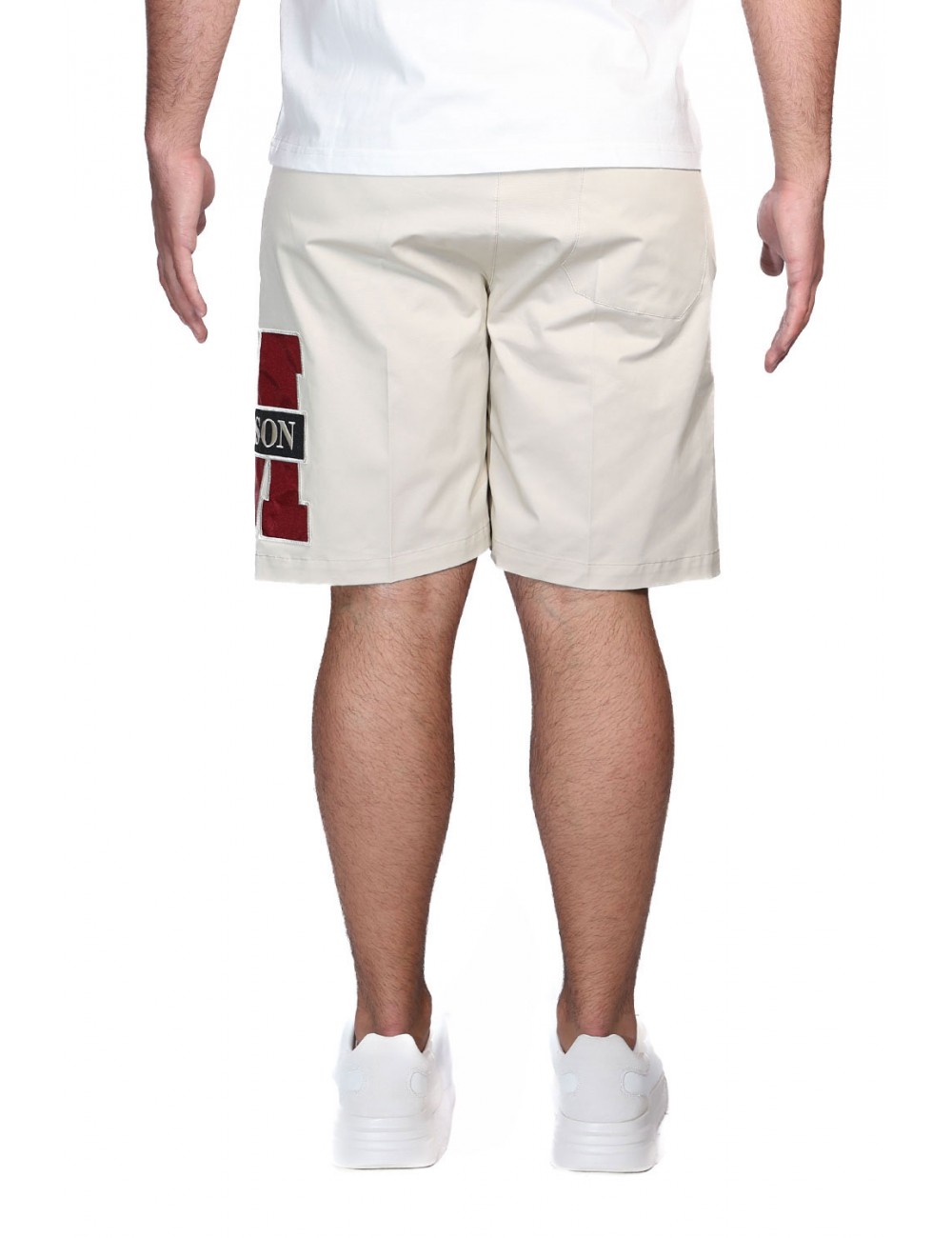 pantaloncino maison 9 paris UOMO BEIGE CHIARO - M9S884 vista posteriore