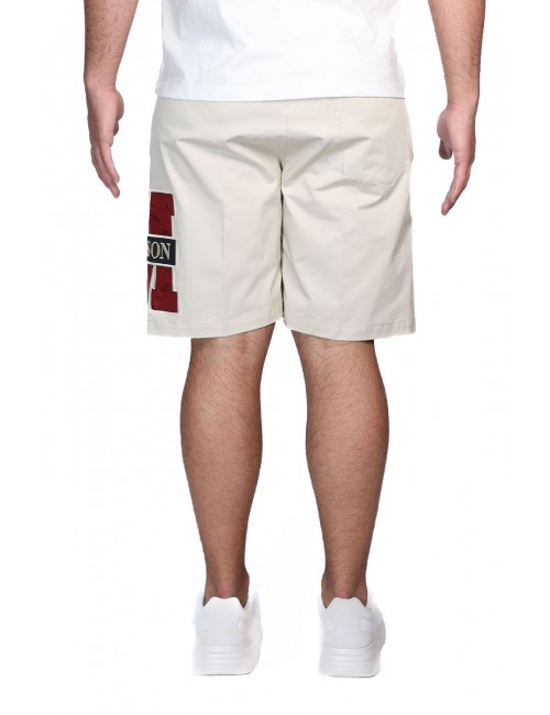 pantaloncino maison 9 paris UOMO BEIGE CHIARO - M9S884 vista posteriore