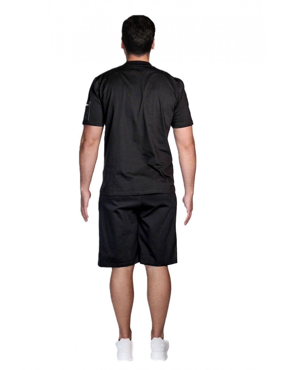 pantaloncino maison 9 paris UOMO NERO - M9S887 vista completo posteriore