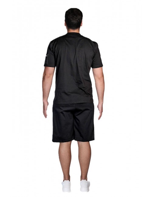 pantaloncino maison 9 paris UOMO NERO - M9S887 vista completo posteriore