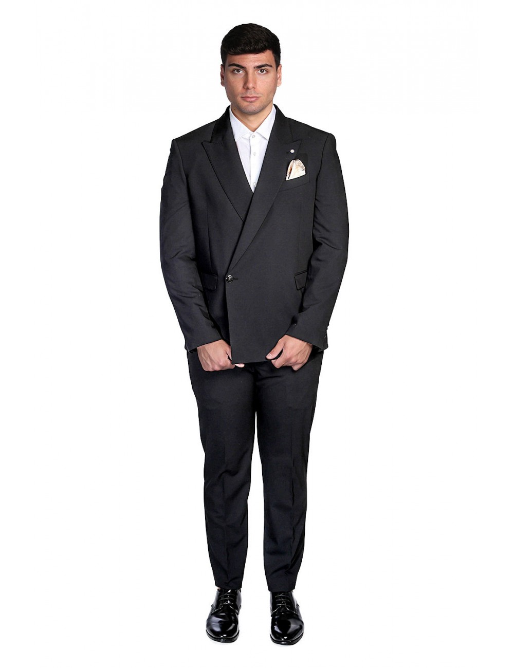 abito bharnaba philosophy UOMO NERO - WASABI - AB7297 vista frontale