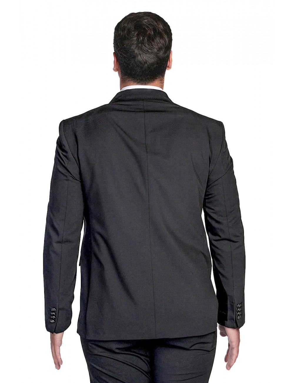 abito bharnaba philosophy UOMO NERO - WASABI - AB7297 vista giacca posteriore