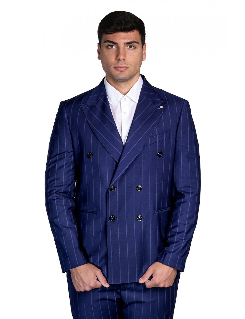 abito bharnaba philosophy UOMO BLU - TANARO - AB7277R vista giacca frontale