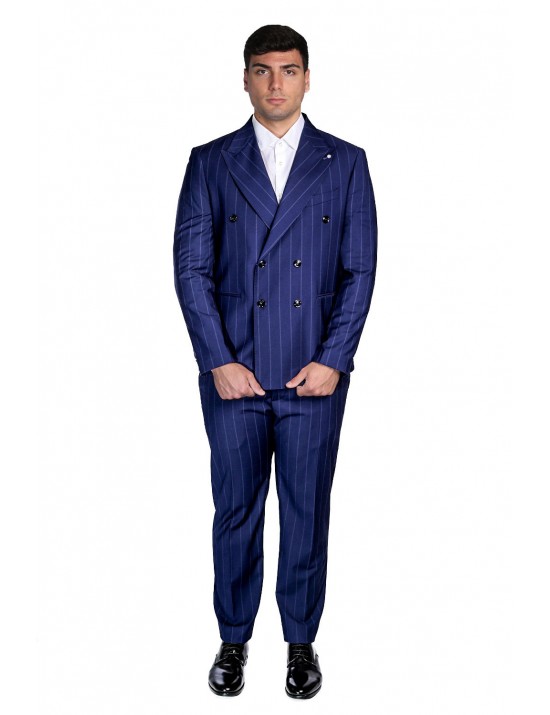 abito bharnaba philosophy UOMO BLU - TANARO - AB7277R vista frontale