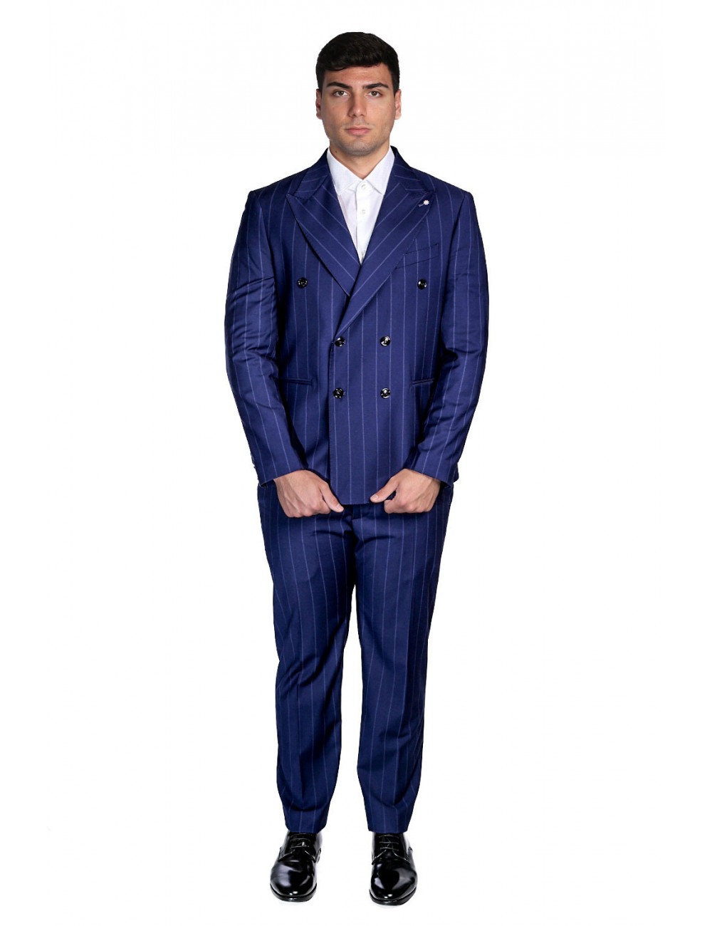 abito bharnaba philosophy UOMO BLU - TANARO - AB7277R vista frontale