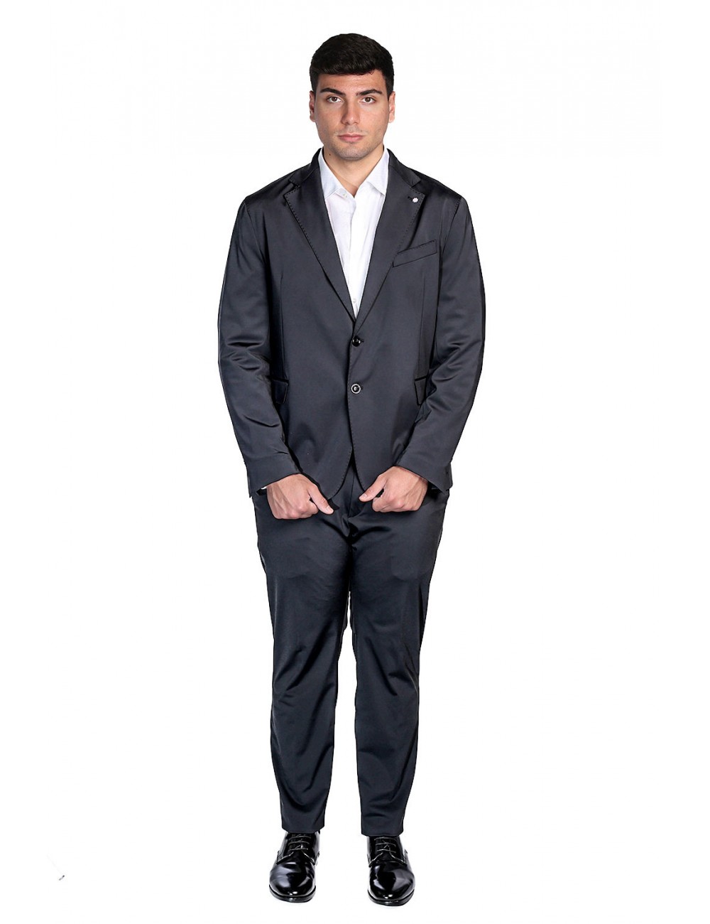 abito bharnaba philosophy UOMO NERO - ISEO - ABS700 vista frontale
