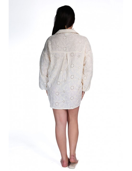 abito a camicia cotazur DONNA BEIGE - CMC61149 vista frontale