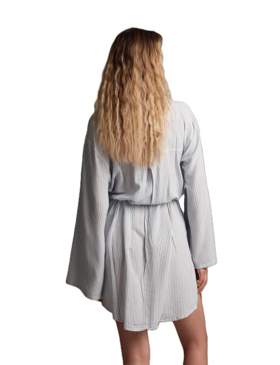 abito a camicia copricostume cotazur DONNA CELESTE V2 - CMC61049 vista frontale