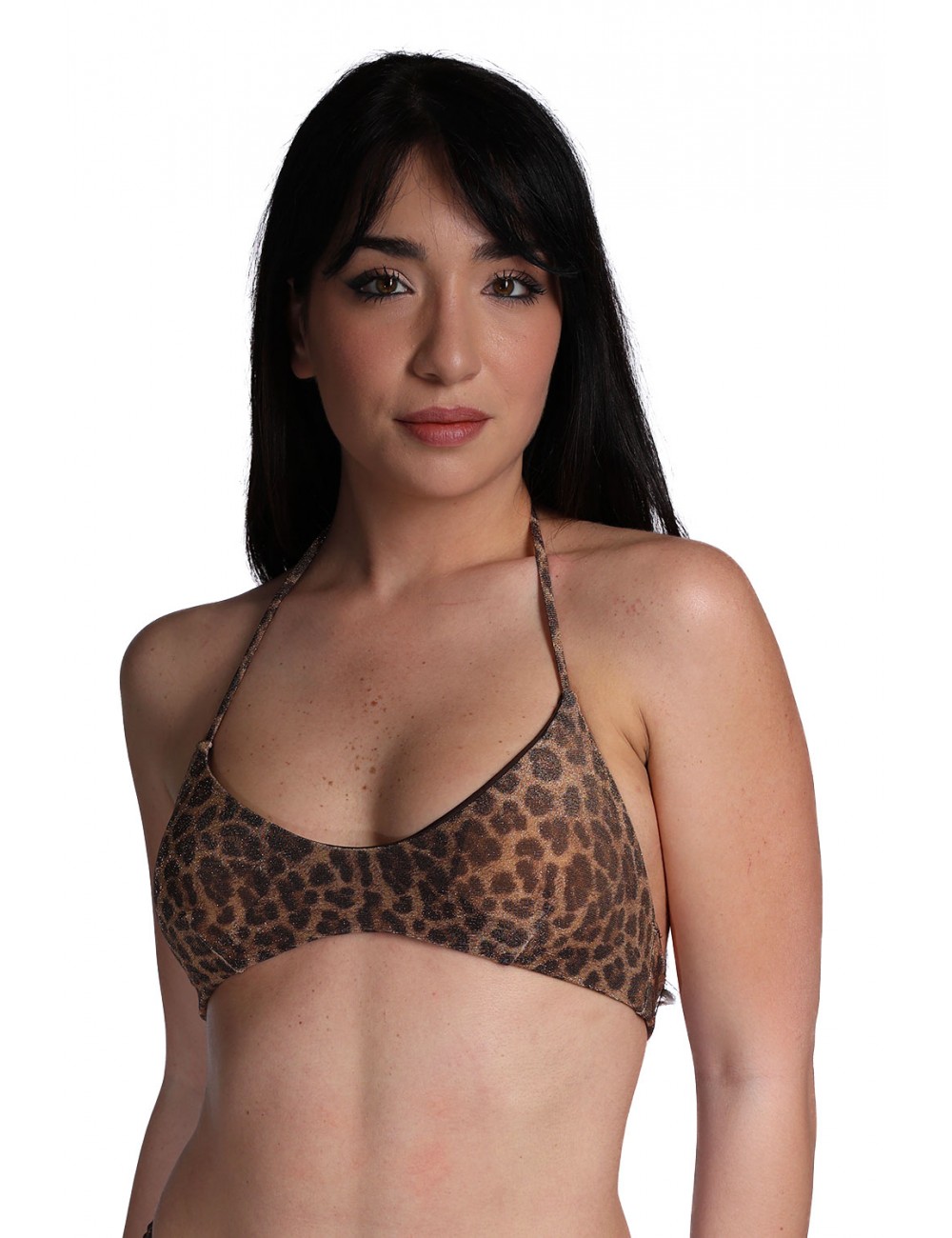costume cotazur DONNA MARRONE MACULATO V1 - BKC61054 vista superiore frontale