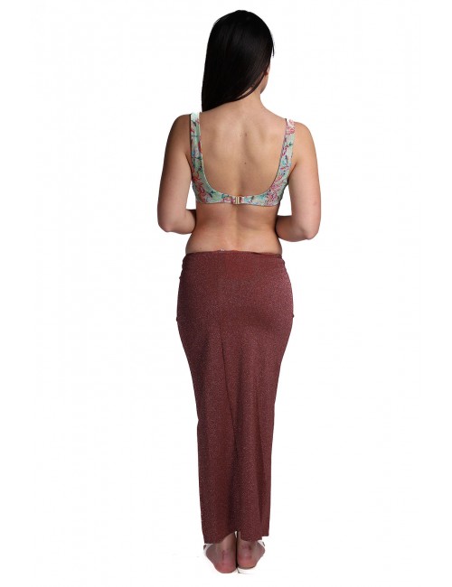 gonna lunga copricostume cotazur DONNA AMARANTO V1 - PAC61072 vista posteriore