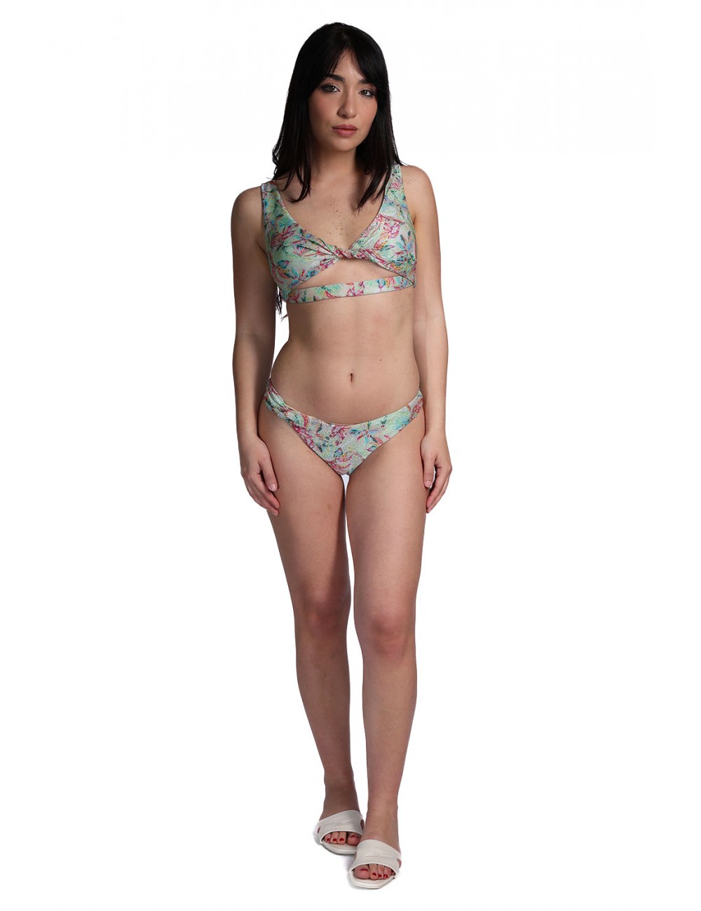 costume cotazur DONNA VERDE TROPICANA V1 - BKC61002 vista frontale