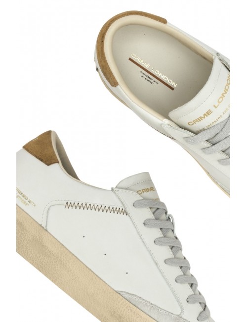 scarpe crime london UOMO BIANCHE - 14006PP7.10 vista superiore