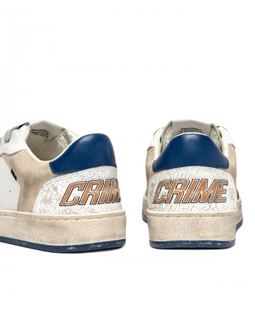 scarpe crime london UOMO BIANCHE - 11201AA8.10 vista posteriore 2