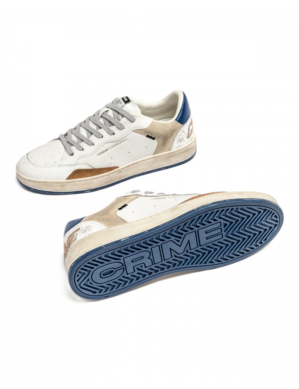 scarpe crime london UOMO BIANCHE - 11201AA8.10 vista dettaglio 2