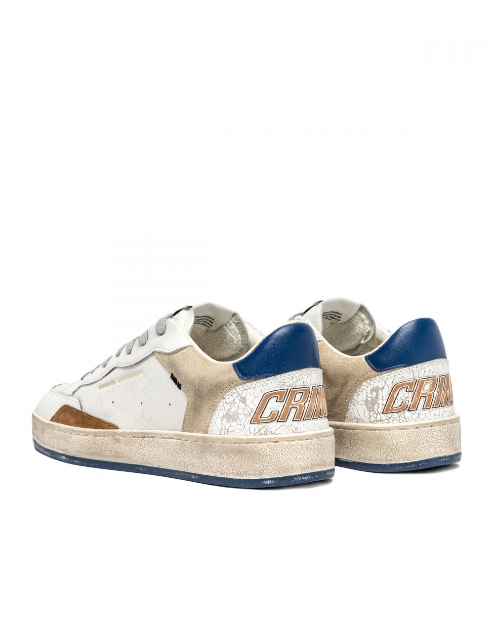 scarpe crime london UOMO BIANCHE - 11201AA8.10 vista posteriore