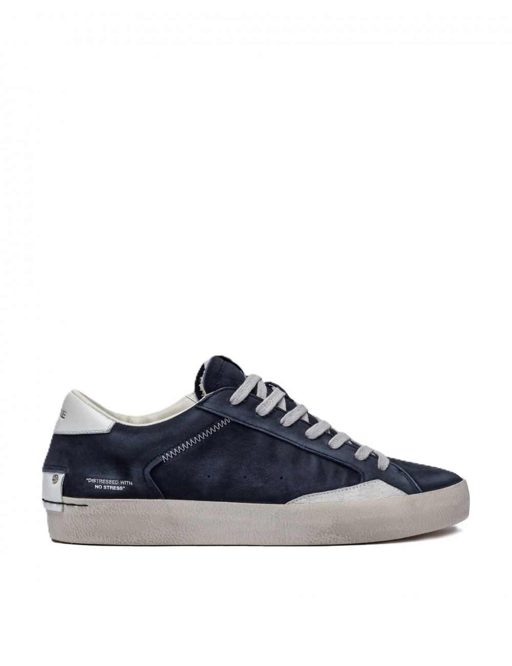scarpe crime london UOMO BLU - 14007PP7.40 vista laterale
