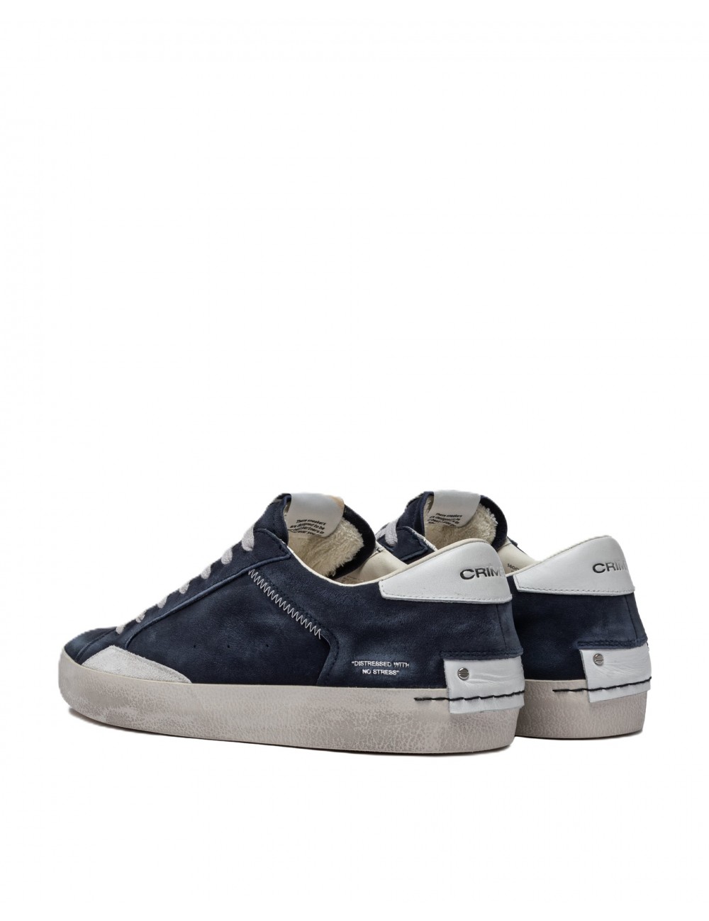 scarpe crime london UOMO BLU - 14007PP7.40 vista posteriore