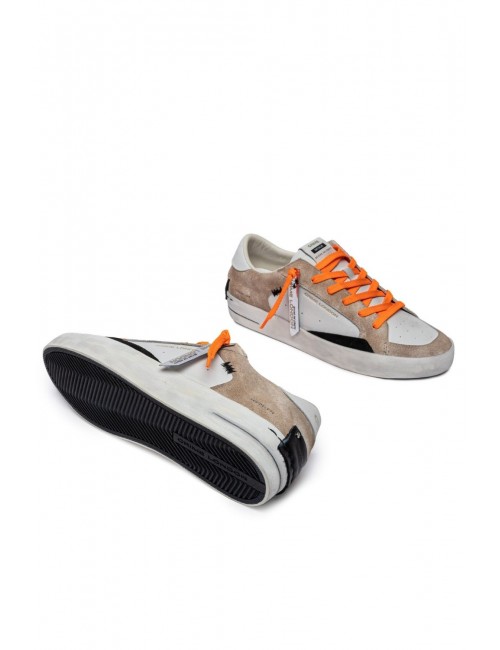scarpe crime london UOMO BIANCHE E BEIGE - 14104PP7.13 vista dettaglio 2